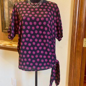 Michael Kors Dolman Sleeve Side-tie Top